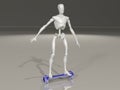 Maniken on a hoverboard