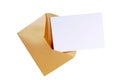 Manila brown envelope greeting card