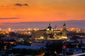 Manila Cathedral at sunset