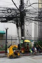 Manila city cable mess