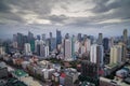 Manila city skyline nightview , Manila , Philippines