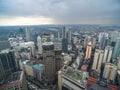 Manila Cityscape, Makati City with Business Buildings and Cloudy Sky. Philippines. Skyscrapers in Background.