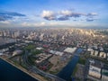 Manila Cityscape, Philippines. Bay City, Pasay Area. Skyscrapers in Background