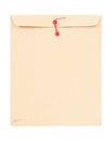 Manila envelope with string