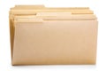Manila file folder on background Royalty Free Stock Photo