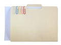 Manila Folder and Color Clips