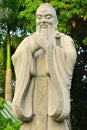 Chinese Garden Confucius statue inside Rizal Park in Manila, Philippines Royalty Free Stock Photo