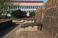 War cannon display at Intramuros in Manila, Philippines