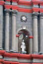 Binondo Church details facade in Manila, Philippines