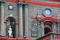 Binondo Church details facade in Manila, Philippines