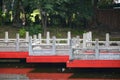 Chinese garden bridge at Rizal park in Manila, Philippines Royalty Free Stock Photo