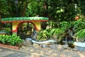 Chinese garden pond at Rizal park in Manila, Philippines Royalty Free Stock Photo