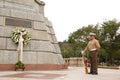 Rizal Park also known as Luneta National Park guard in Manila, Philippines Royalty Free Stock Photo