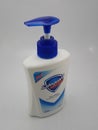 Safeguard pure white antibacterial handwash bottle in Manila, Philippines Royalty Free Stock Photo