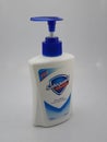 Safeguard pure white antibacterial handwash bottle in Manila, Philippines Royalty Free Stock Photo