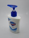 Safeguard pure white antibacterial handwash bottle in Manila, Philippines Royalty Free Stock Photo