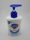 Safeguard pure white antibacterial handwash bottle in Manila, Philippines Royalty Free Stock Photo