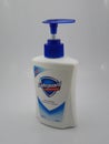 Safeguard pure white antibacterial handwash bottle in Manila, Philippines Royalty Free Stock Photo