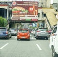 Heavy commuter traffic on EDSA Avenue, Manila