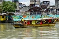 Manila, philippines, circa March 2023 - squatter homes at the pasig river