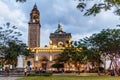 MANILA, PHILIPPINES - JANUARY 27, 2018: Evenig view of theThe Minor Basilica and Metropolitan Cathedral of the