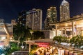 MANILA, PHILIPPINES - JANUARY 26, 2018: Night skyline of Makati city of Manila, Philippine