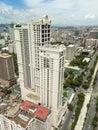 Manila, Philippines - June 2020: Admiral Baysuites, one of the tallest condominiums in Manila.