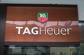 Manila, Philippines - 26 June, 2016: Logo of famous watch brand Tag Heuer in Mall of Asia, Manila, Philippines.