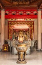 Altar room at ceremonial hall at Chinese Cemetery in Manila Philippines