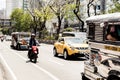 Colorful street views in Pasig, Manila.