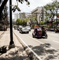 Colorful street views in Pasig, Manila.