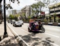 Colorful street views in Pasig, Manila.