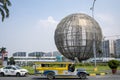 SM Mall of Asia planet earth steel structure monument in Manila