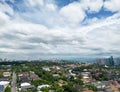 An aerial panorama shot of Eastwood City