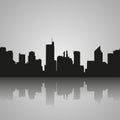 Manila Philippines skyline silhouette, black and white design, vector illustration