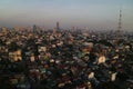Manila, Philippines skyline sunset view