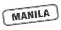 Manila stamp. Manila grunge isolated sign. Royalty Free Stock Photo