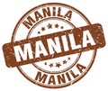 Manila stamp Royalty Free Stock Photo