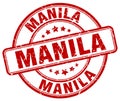 Manila stamp Royalty Free Stock Photo