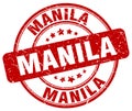 Manila stamp Royalty Free Stock Photo