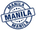 Manila stamp Royalty Free Stock Photo