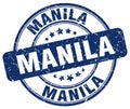 Manila stamp Royalty Free Stock Photo