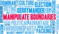 Manipulate Boundaries Word Cloud Royalty Free Stock Photo