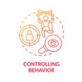Manipulative behavior concept icon Royalty Free Stock Photo