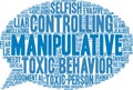 Manipulative Word Cloud Royalty Free Stock Photo