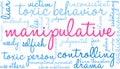 Manipulative Word Cloud Royalty Free Stock Photo