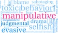 Manipulative Word Cloud Royalty Free Stock Photo