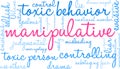 Manipulative Word Cloud Royalty Free Stock Photo