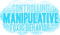 Manipulative Word Cloud Royalty Free Stock Photo