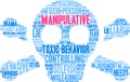 Manipulative Word Cloud Royalty Free Stock Photo